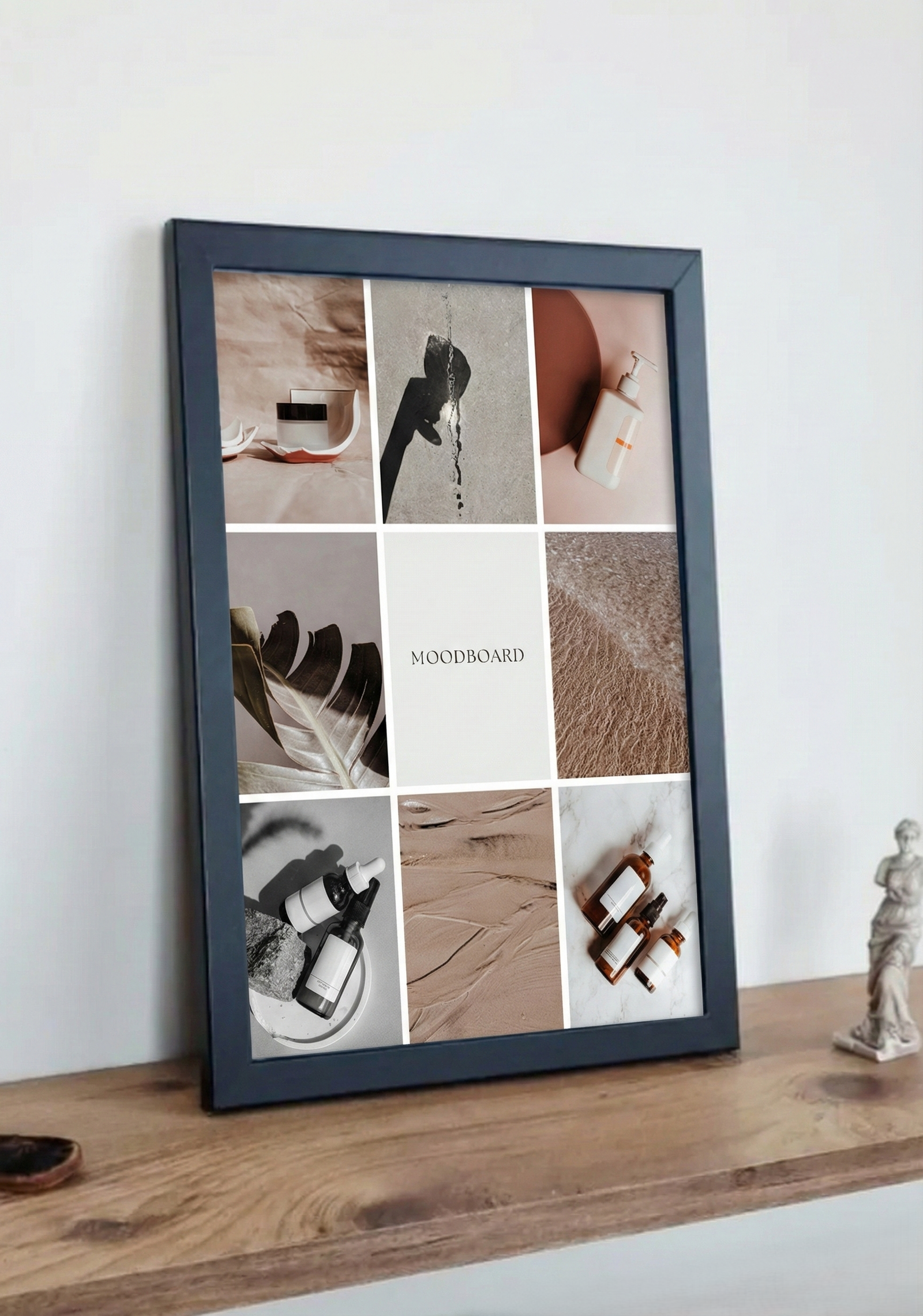 Kişiye Özel A4 Modern Moodboard 8 Fotoğraflı Kolaj Çerçeve