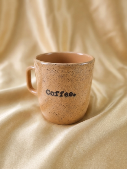 Coffee Motto Yazılı Modern Seramik Kupa