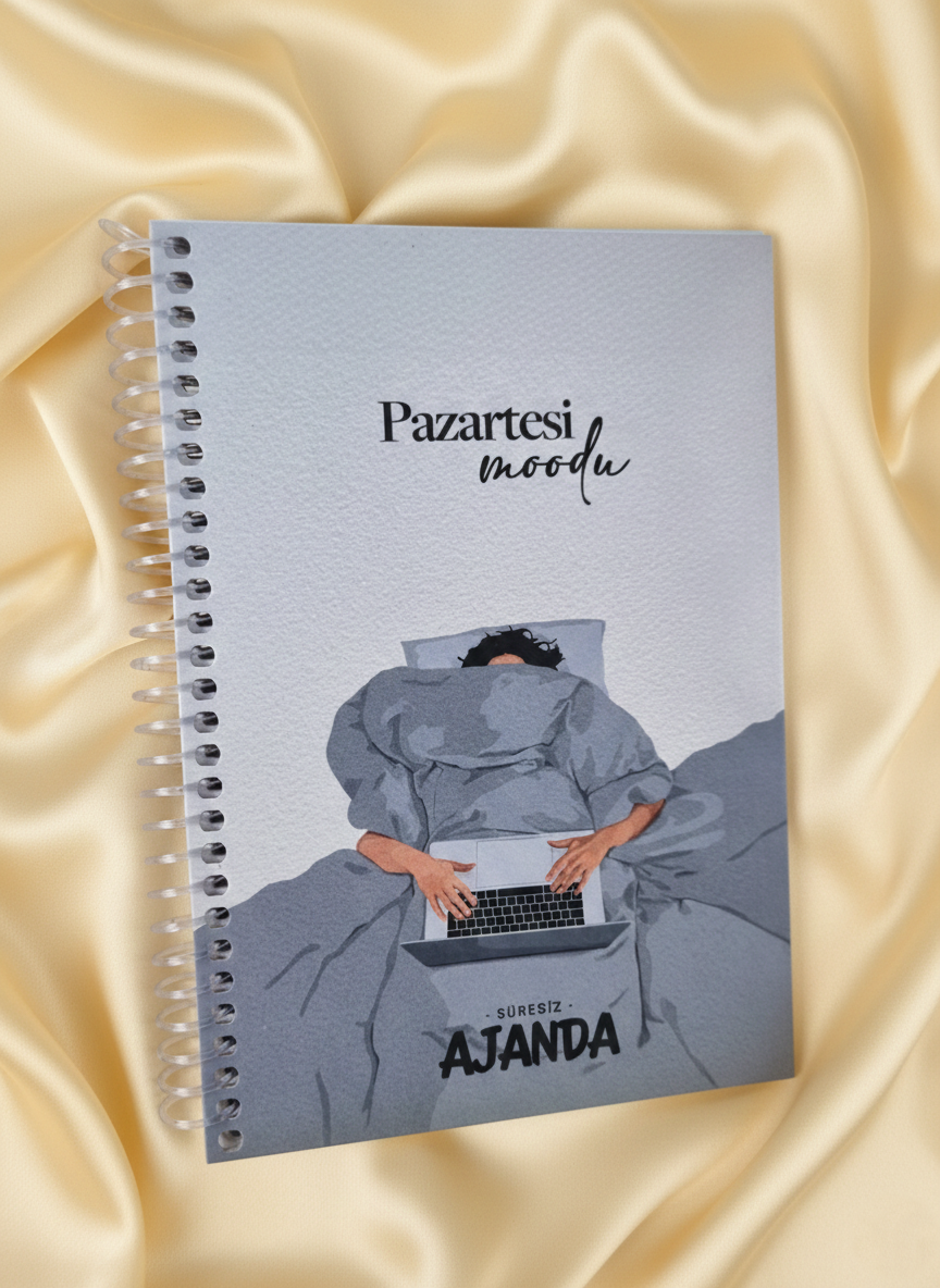 Süresiz Ajanda ve Gri Günlük Planlayıcı